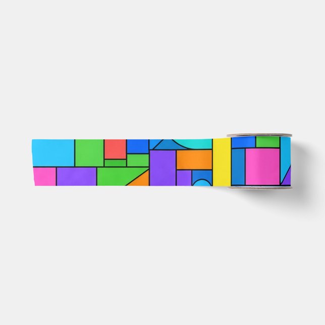 Ruban En Satin Color Block Disorder (Devant)