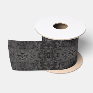 Ruban En Satin Conception de design graphique abstrait noir et gr