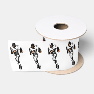 Ruban En Satin Conception de joueur de football RB / Conception s