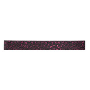 Ruban En Satin Conception de la série Burgundy and Gold Leopard 3