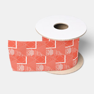 Ruban En Satin Conception de mode chic corail