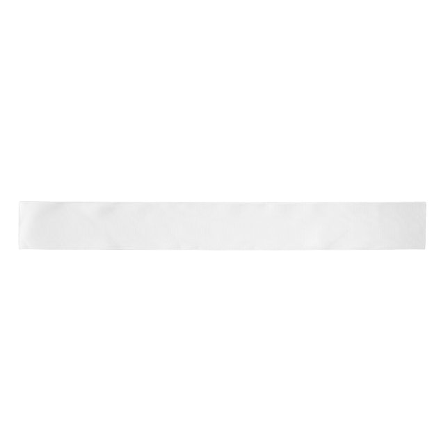 Ruban En Satin Conception simple blanche personnalisée Ajouter un (Devant)