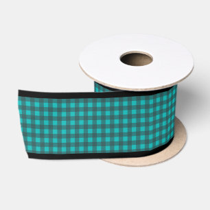 Ruban En Satin Contrôle Turquoise rétroactif vintage effectué
