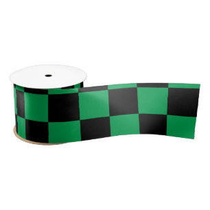 Ruban En Satin Contrôleurs noirs verts