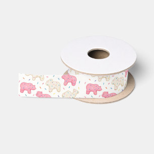 Ruban En Satin Cookie animal de cirque glacé