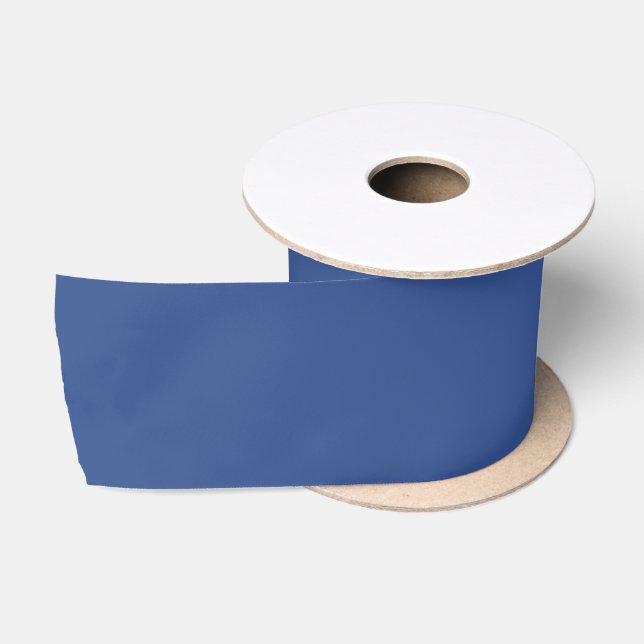Ruban En Satin Cool bleu uni couleur vive (Bobine)