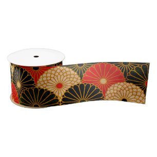 Ruban En Satin Copie traditionnelle vintage de papier japonais
