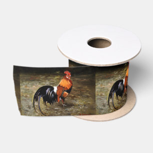 Ruban En Satin Coq/Gaulois/Rooster