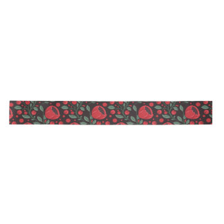 Ruban En Satin Coquelicots rouges