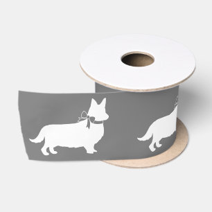 Ruban En Satin Corgi Chien Chien Pembroke Welsh Satin Ruban