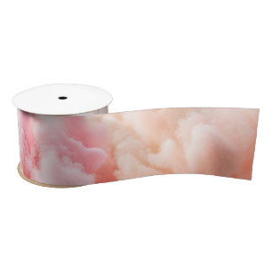 Ruban En Satin Coton Candy Pastel Abstrait