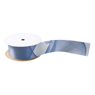 Ruban En Satin Couche mystique des rayures de chiffon bleu