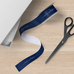 Ruban En Satin Couleur de fond modifiable Calligraphie Script