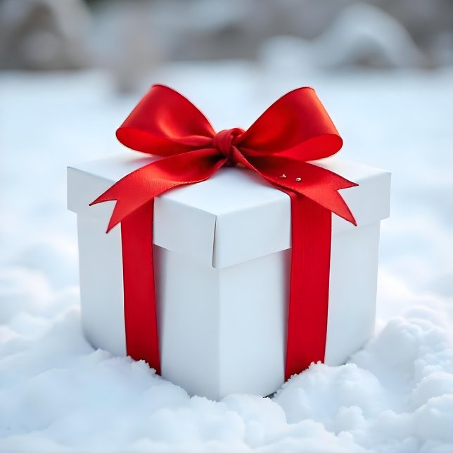 Ruban En Satin Couleur rouge uni traditionnel Noël (Traditional Christmas Red Solid Color Satin Ribbon
)