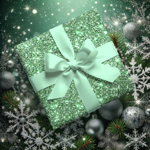 Ruban En Satin Couleur solide de la menthe d'hiver 3 pouces