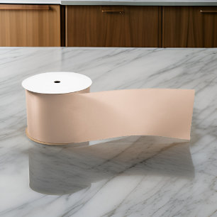 Ruban En Satin Couleur solide minimaliste Apricot Light Peach