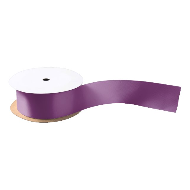 Ruban En Satin Couleur solide : Plum violet (Bobine)
