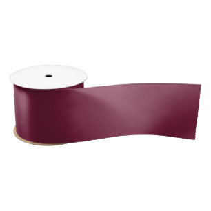 Ruban En Satin Couleur solide rouge betterave