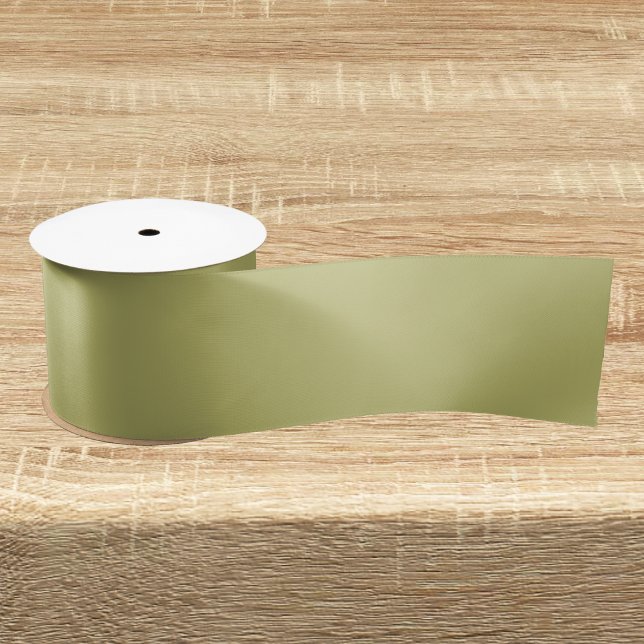 Ruban En Satin Couleur solide vert olive (Créateur téléchargé)