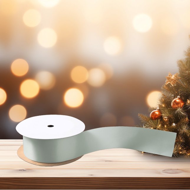 Ruban En Satin Couleur tendance gris-vert muet (Créateur téléchargé)