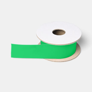 Ruban En Satin Couleur Uni : Vert Émeraude