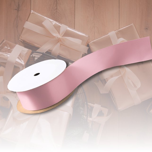 Ruban En Satin Couleur unie rose rose tendance | Classic Elegant (Créateur téléchargé)