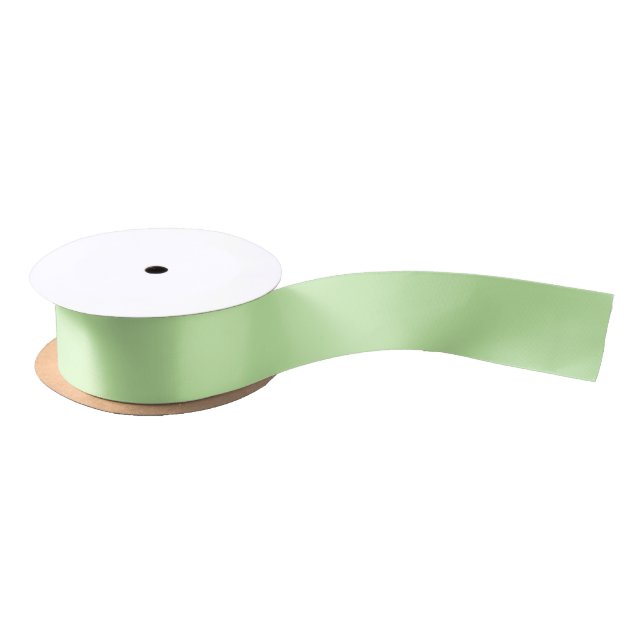 Ruban En Satin Couleur unie : Vert céleri (Bobine)