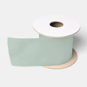 Ruban En Satin Couleur vert eucalyptus assourdi