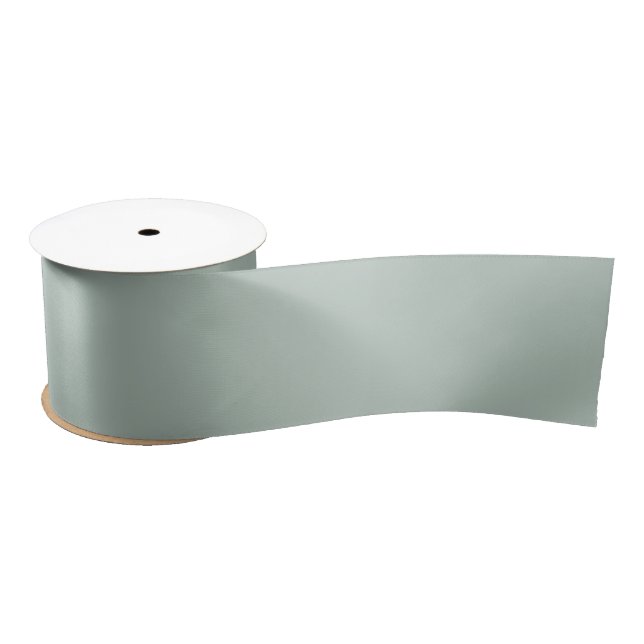 Ruban En Satin Couleur vert eucalyptus assourdi (Bobine)