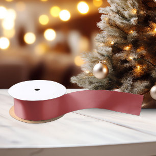 Ruban En Satin Couleurs Classiques - Rouge Chaud - Ruban Satin So