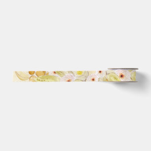 Ruban En Satin Couleurs Florales Chaudes