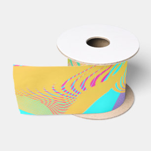 Ruban En Satin COULEURS FLUO - Art Fractal -