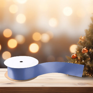 Ruban En Satin Couleurs tendance - Couleur bleu bijou - Solide