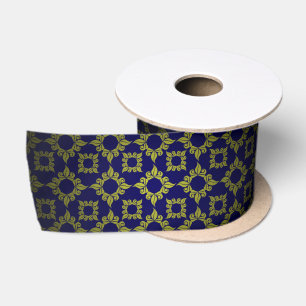 Ruban En Satin Cour européenne Style baroque motif floral