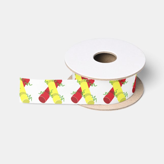 Ruban En Satin Crackers de Noël (Bobine)
