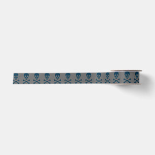 Ruban En Satin Crâne Denim