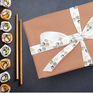 Ruban En Satin Crayons de couleur Sushi avec baguettes