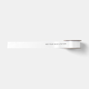 Ruban En Satin Créez votre propre blanc 