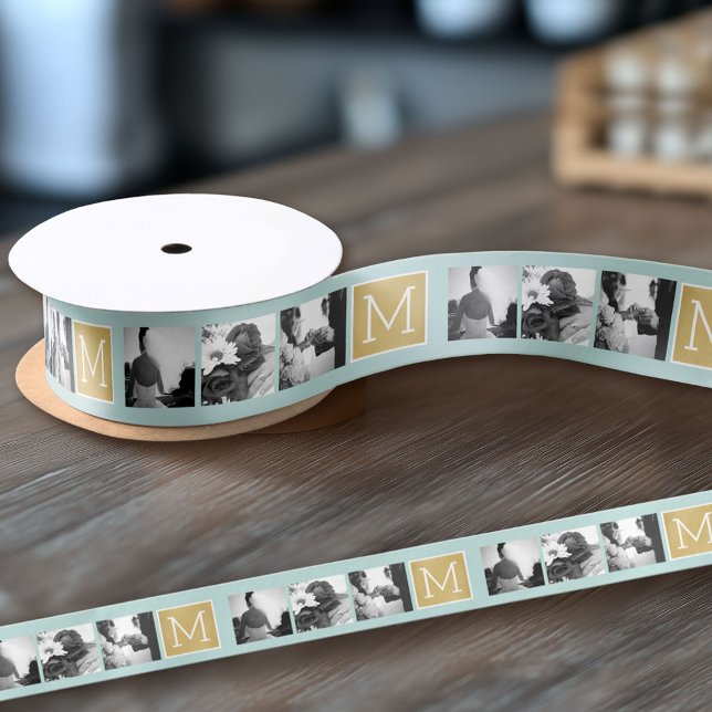 Ruban En Satin Créez votre propre collection photo Mariage Monogr (Custom Wedding Anniversary Ribbon)