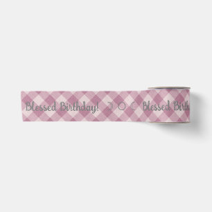 Ruban En Satin Créez votre propre En vichy rose