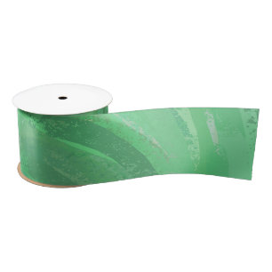 Ruban En Satin Crème d'émeraude