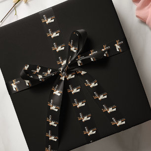 Ruban En Satin Croix de Pâques vintage personnalisée Il est ressu