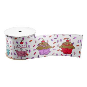 Ruban En Satin Cupcakes et arrosages Whimsical
