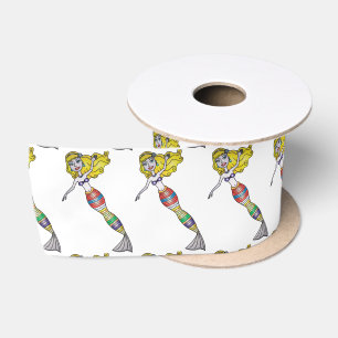 Ruban En Satin Cute Blonde Mermaid Thunder_Cove