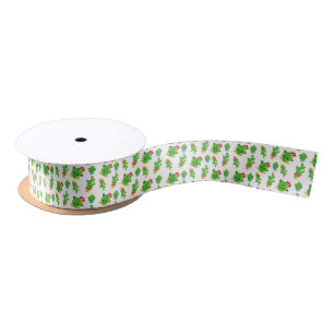 Ruban En Satin Cute Cactus, Green Cactus, Motif Cactus