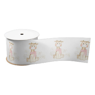 Ruban En Satin Cute Giraffe Gold Parties scintillant Baby shower 