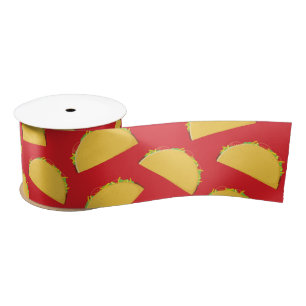 Ruban En Satin Cute Taco Enfants 1er anniversaire fête Nourriture