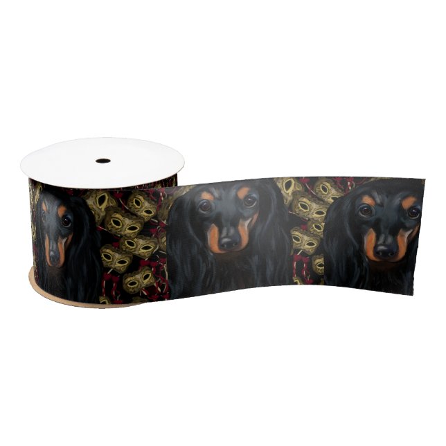 RUBAN EN SATIN DACHSHUND       (Bobine)