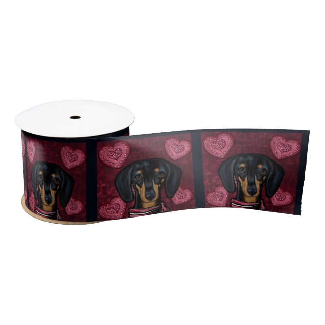 RUBAN EN SATIN DACHSHUND     (Bobine)
