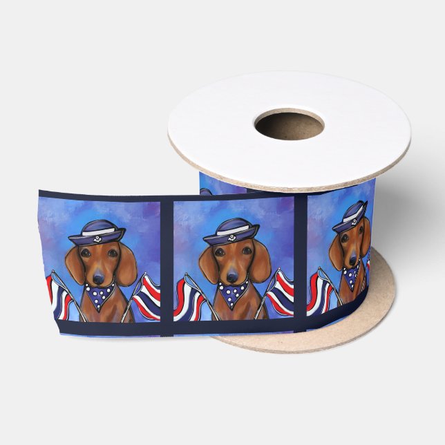 Ruban En Satin Dachshund or teckel or dackel (Bobine)